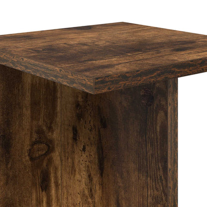 vidaXL Plant Stand Smoked Oak 25 x 25.5 x 60.5 cm Engineered Wood