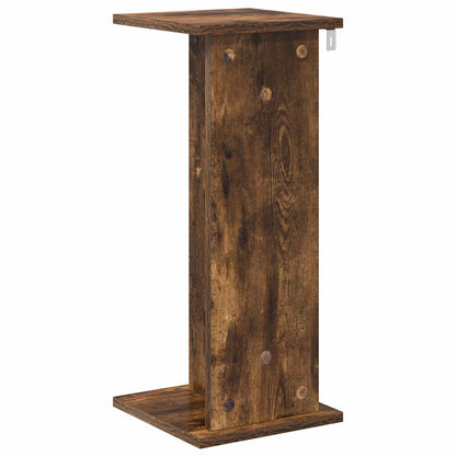 vidaXL Plant Stand Smoked Oak 25 x 25.5 x 60.5 cm Engineered Wood