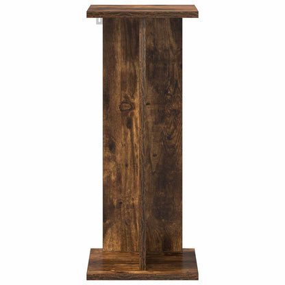 vidaXL Plant Stand Smoked Oak 25 x 25.5 x 60.5 cm Engineered Wood