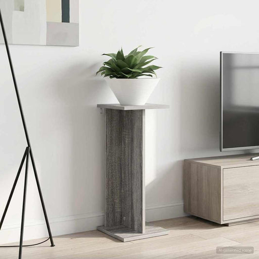 vidaXL Plant Stand Grey Sonoma 25 x 25.5 x 60.5 cm Engineered Wood