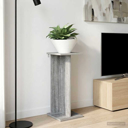 vidaXL Plant Stand 2 pcs Grey Sonoma 25 x 25.5 x 60.5 cm