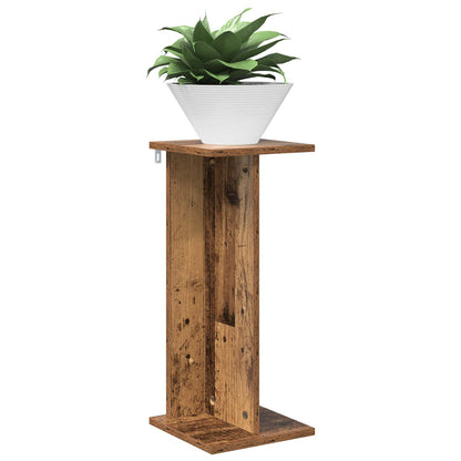 vidaXL Plant Stand 2 pcs Old Wood 25 x 25.5 x 60.5 cm Engineered Wood