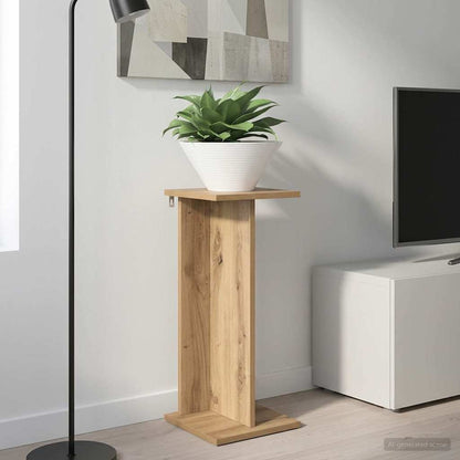 vidaXL Plant Stand Artisan Oak 25 x 25.5 x 60.5 cm Engineered Wood