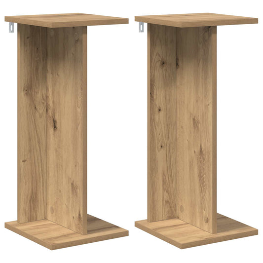 vidaXL Plant Stand 2 pcs Artisan Oak 25 x 25.5 x 60.5 cm