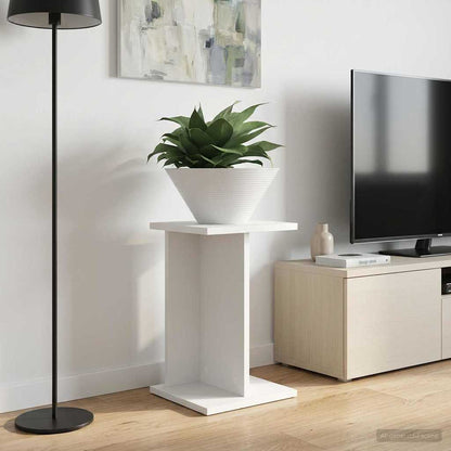 vidaXL Plant Stand White 25 x 25.5 x 40.5 cm Engineered Wood