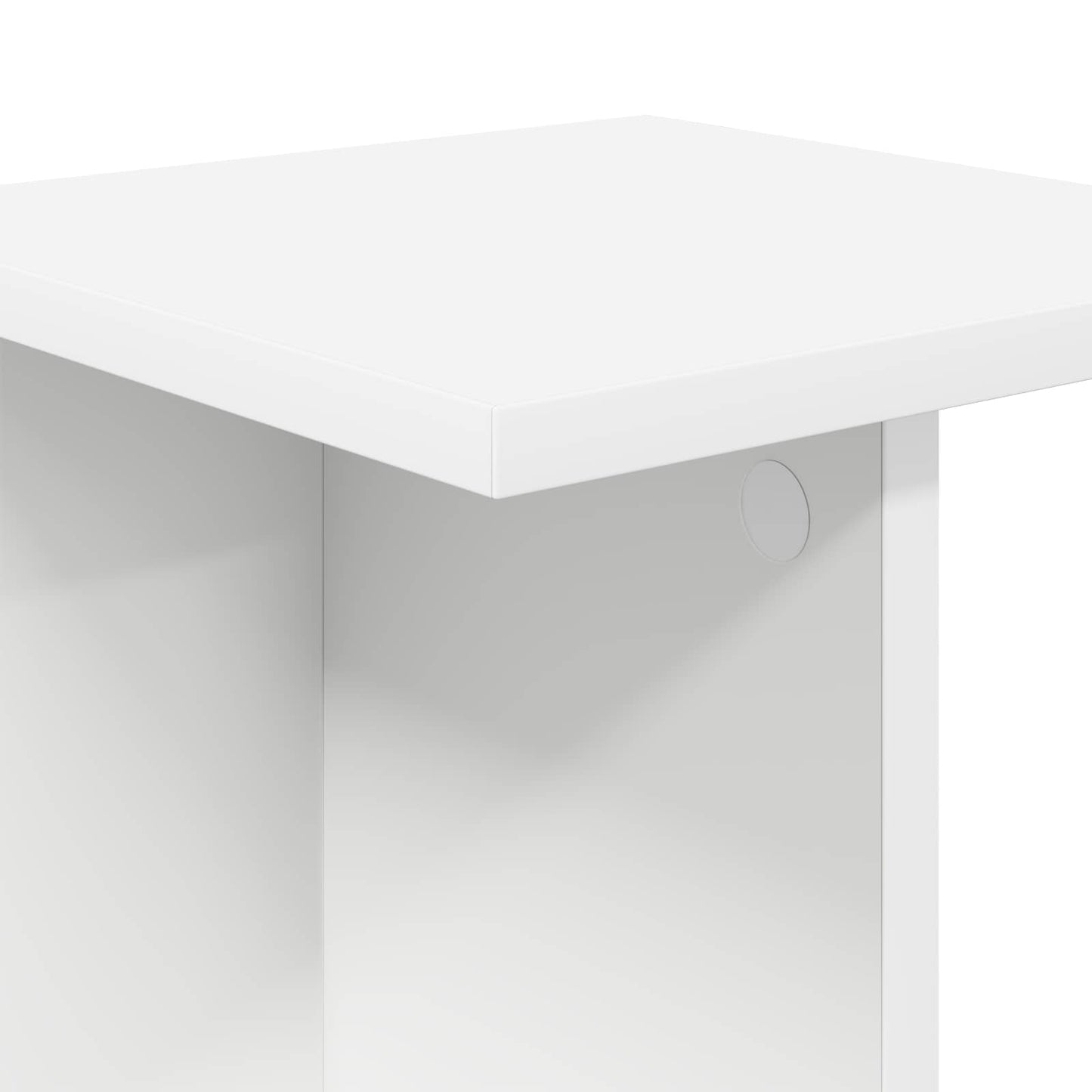 vidaXL Plant Stand 2 pcs White 25 x 25.5 x 40.5 cm Engineered Wood