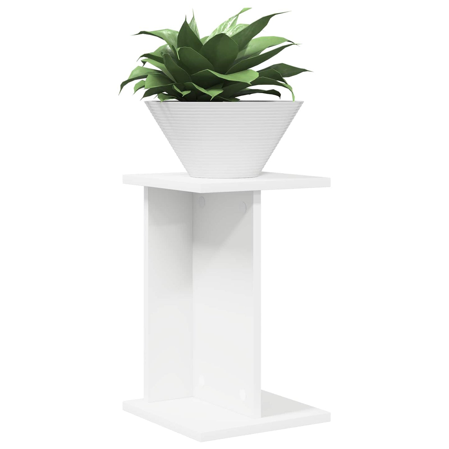 vidaXL Plant Stand 2 pcs White 25 x 25.5 x 40.5 cm Engineered Wood