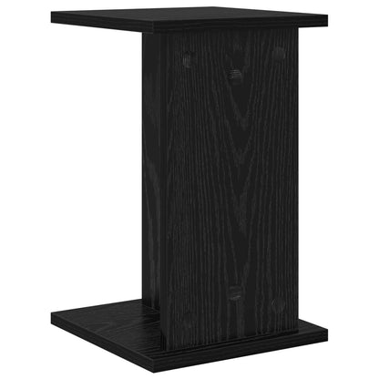vidaXL Plant Stand 2 pcs Black Oak 25 x 25.5 x 40.5 cm Engineered Wood