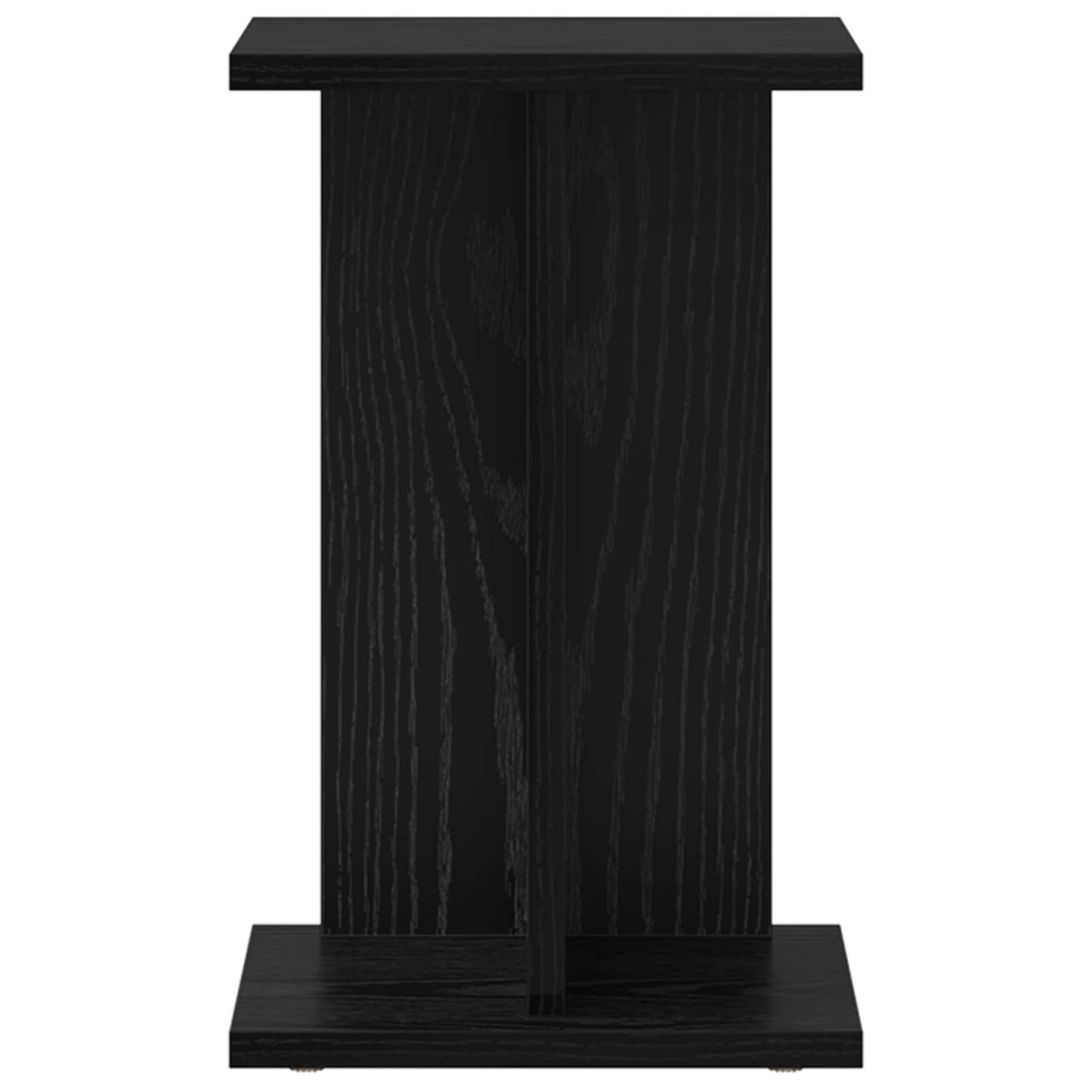 vidaXL Plant Stand 2 pcs Black Oak 25 x 25.5 x 40.5 cm Engineered Wood