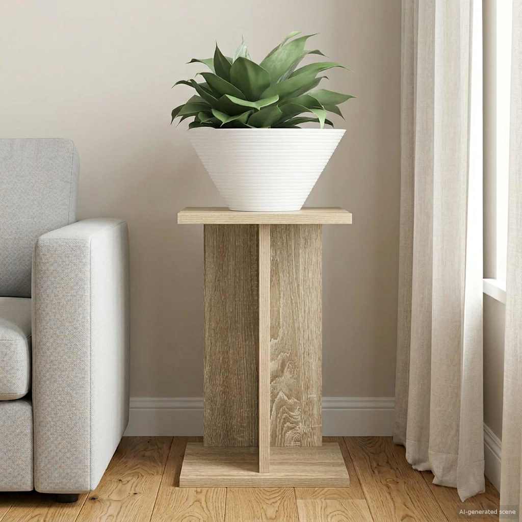 vidaXL Plant Stand Sonoma Oak 25 x 25.5 x 40.5 cm Engineered Wood