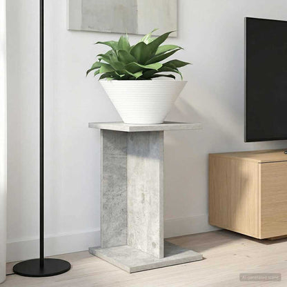 vidaXL Plant Stand 2 pcs Concrete Grey 25 x 25.5 x 40.5 cm