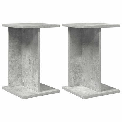 vidaXL Plant Stand 2 pcs Concrete Grey 25 x 25.5 x 40.5 cm