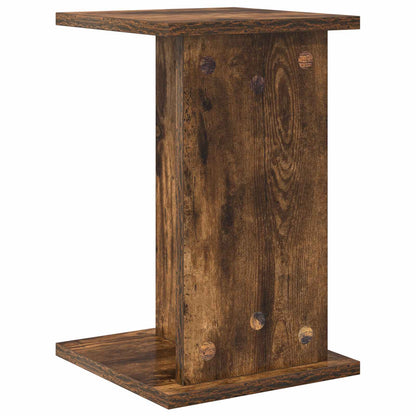 vidaXL Plant Stand Smoked Oak 25 x 25.5 x 40.5 cm Engineered Wood