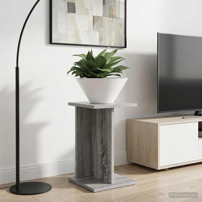 vidaXL Plant Stand Grey Sonoma 25 x 25.5 x 40.5 cm Engineered Wood