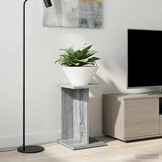 vidaXL Plant Stand 2 pcs Grey Sonoma 25 x 25.5 x 40.5 cm