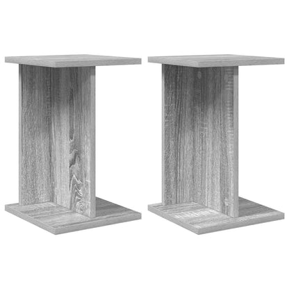 vidaXL Plant Stand 2 pcs Grey Sonoma 25 x 25.5 x 40.5 cm