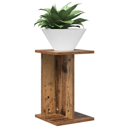 vidaXL Plant Stand Old Wood 25 x 25.5 x 40.5 cm Engineered Wood