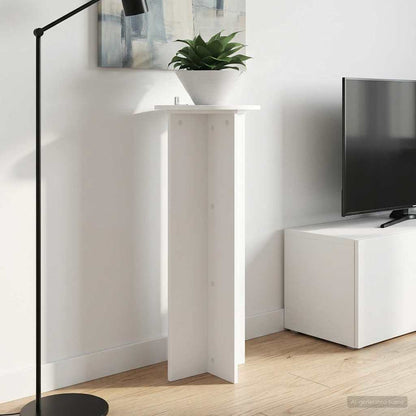 vidaXL Plant Stand 2 pcs White Ø40 x 100 cm Engineered Wood