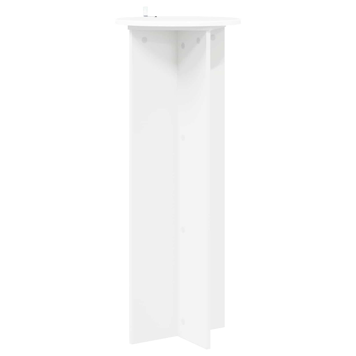 vidaXL Plant Stand 2 pcs White Ø40 x 100 cm Engineered Wood