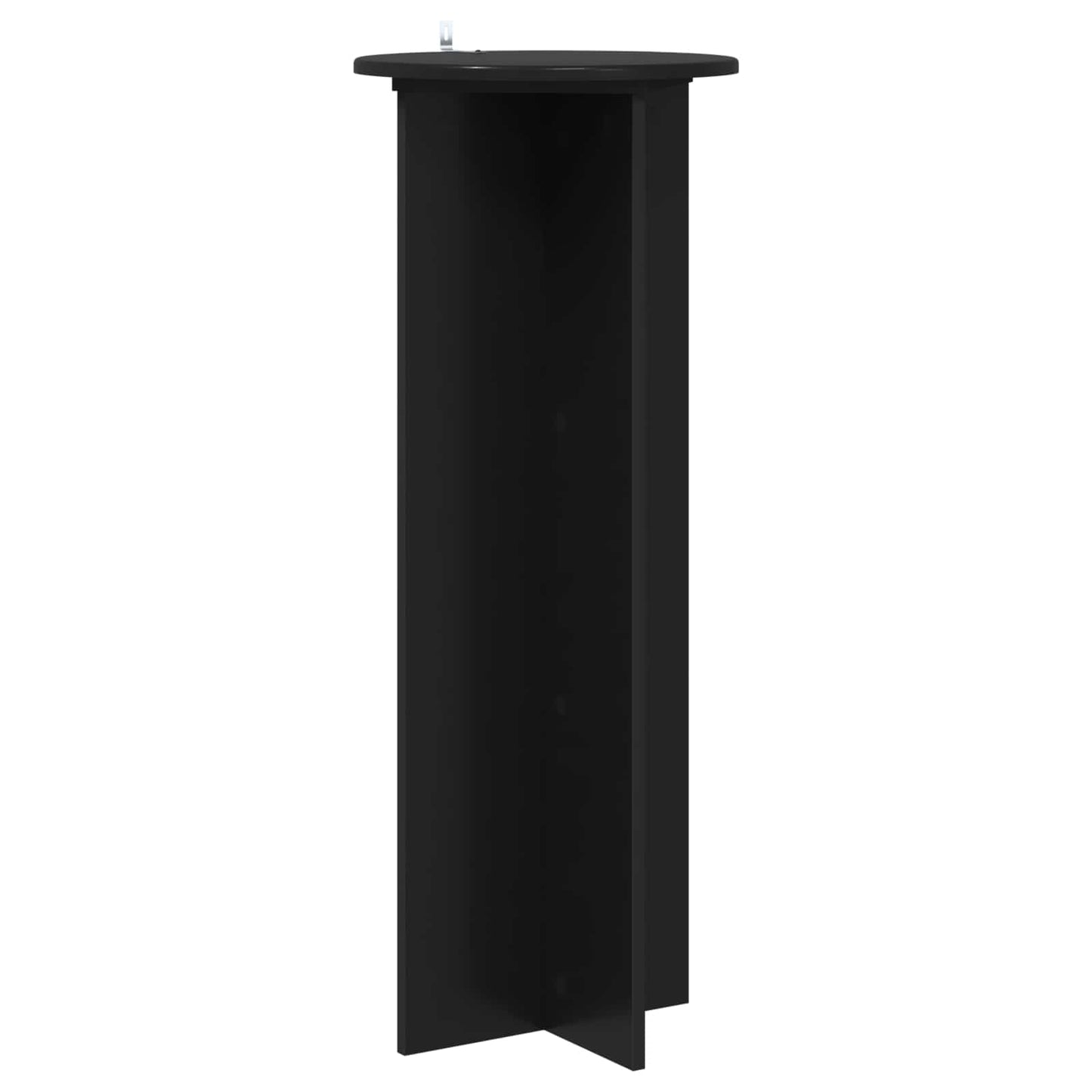 vidaXL Plant Stand 2 pcs Black Ø40 x 100 cm Engineered Wood