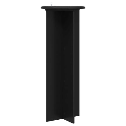 vidaXL Plant Stand 2 pcs Black Ø40 x 100 cm Engineered Wood