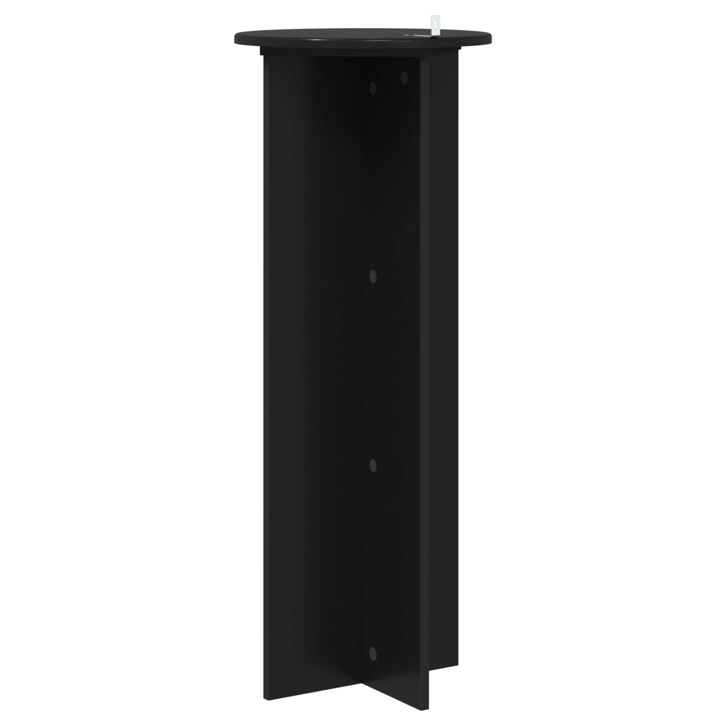 vidaXL Plant Stand 2 pcs Black Ø40 x 100 cm Engineered Wood