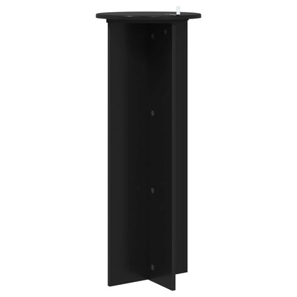 vidaXL Plant Stand 2 pcs Black Ø40 x 100 cm Engineered Wood