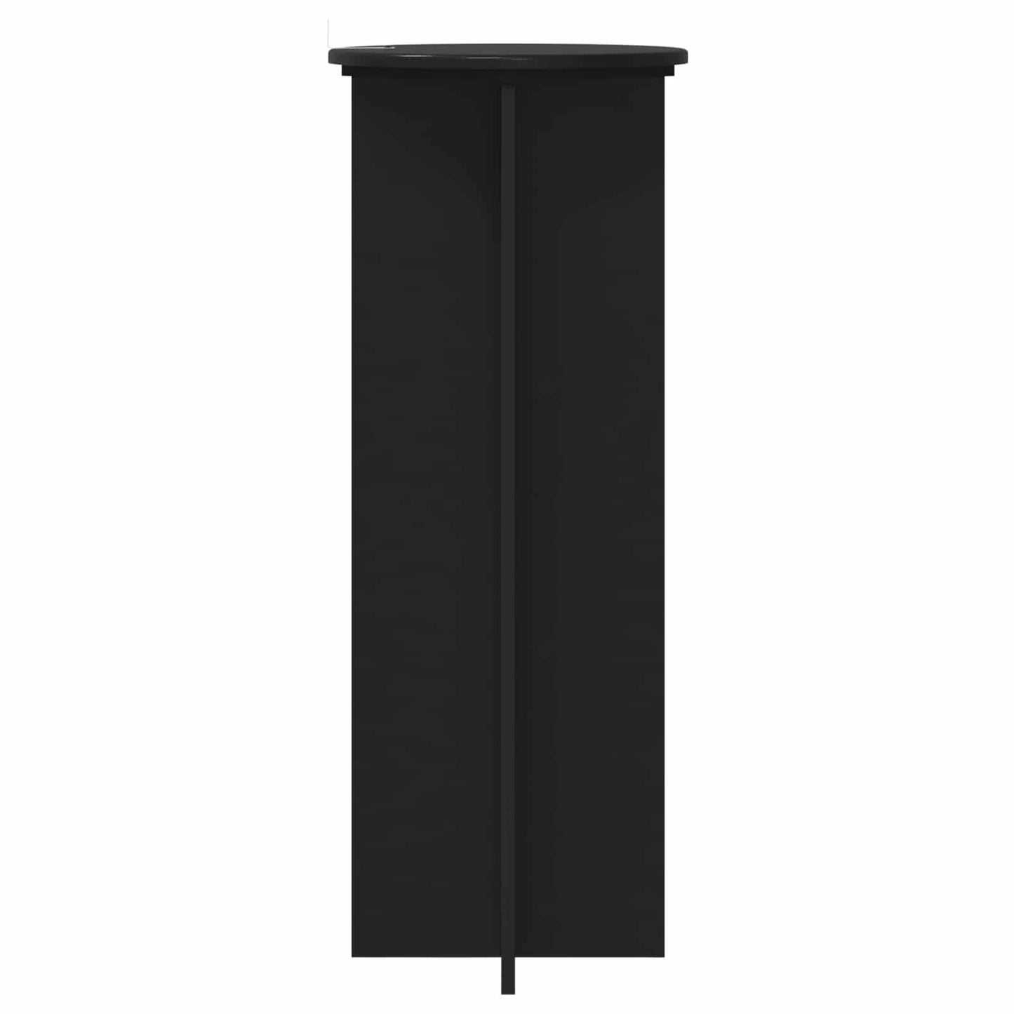vidaXL Plant Stand 2 pcs Black Ø40 x 100 cm Engineered Wood