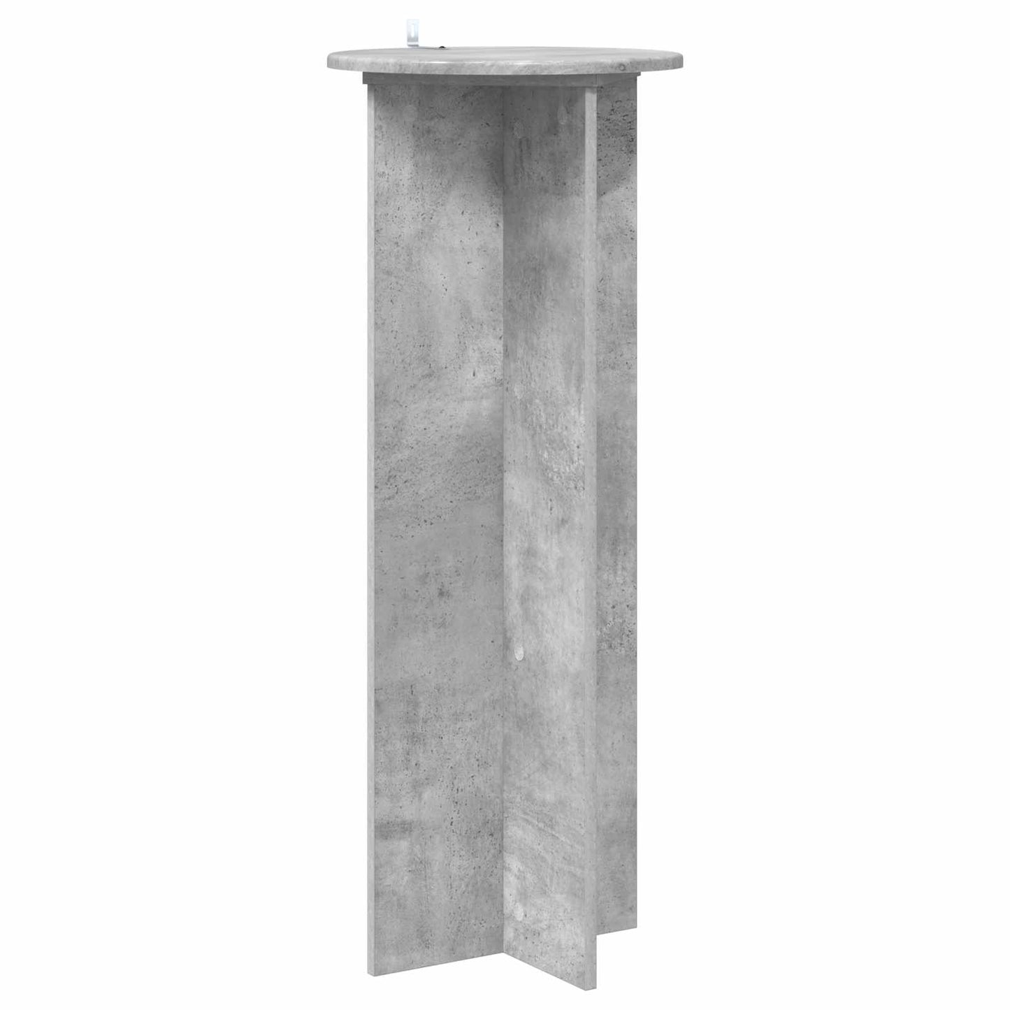 vidaXL Plant Stand 2 pcs Concrete Grey Ø40 x 100 cm Engineered Wood
