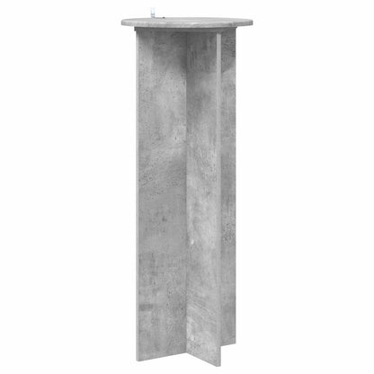 vidaXL Plant Stand 2 pcs Concrete Grey Ø40 x 100 cm Engineered Wood