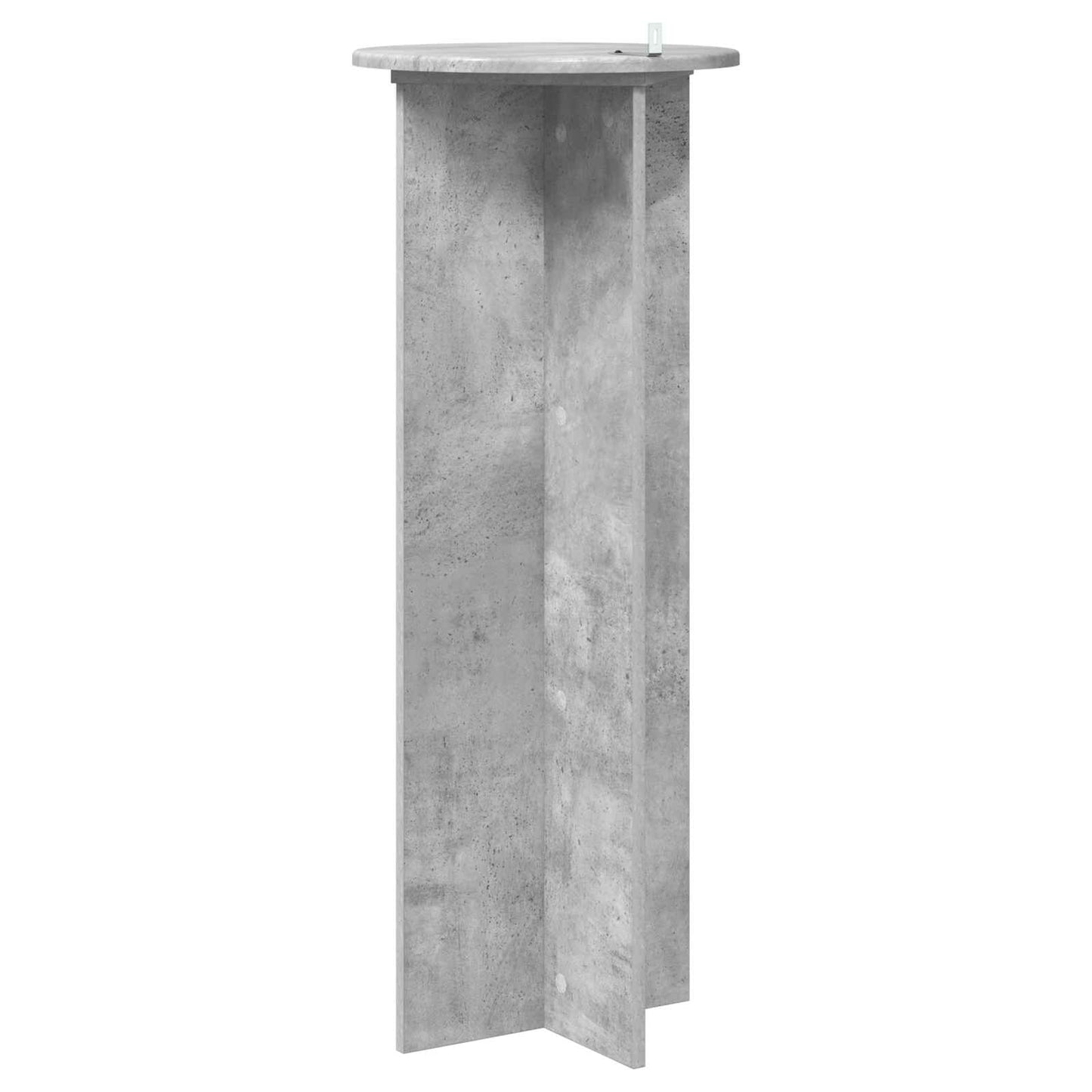 vidaXL Plant Stand 2 pcs Concrete Grey Ø40 x 100 cm Engineered Wood