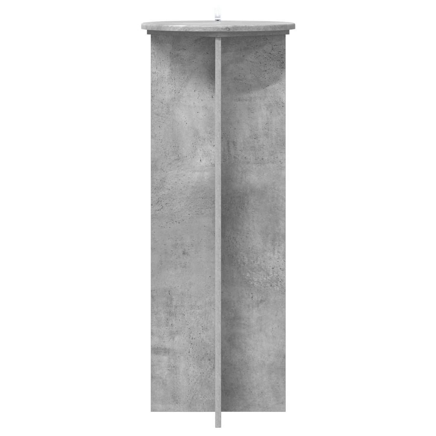 vidaXL Plant Stand 2 pcs Concrete Grey Ø40 x 100 cm Engineered Wood
