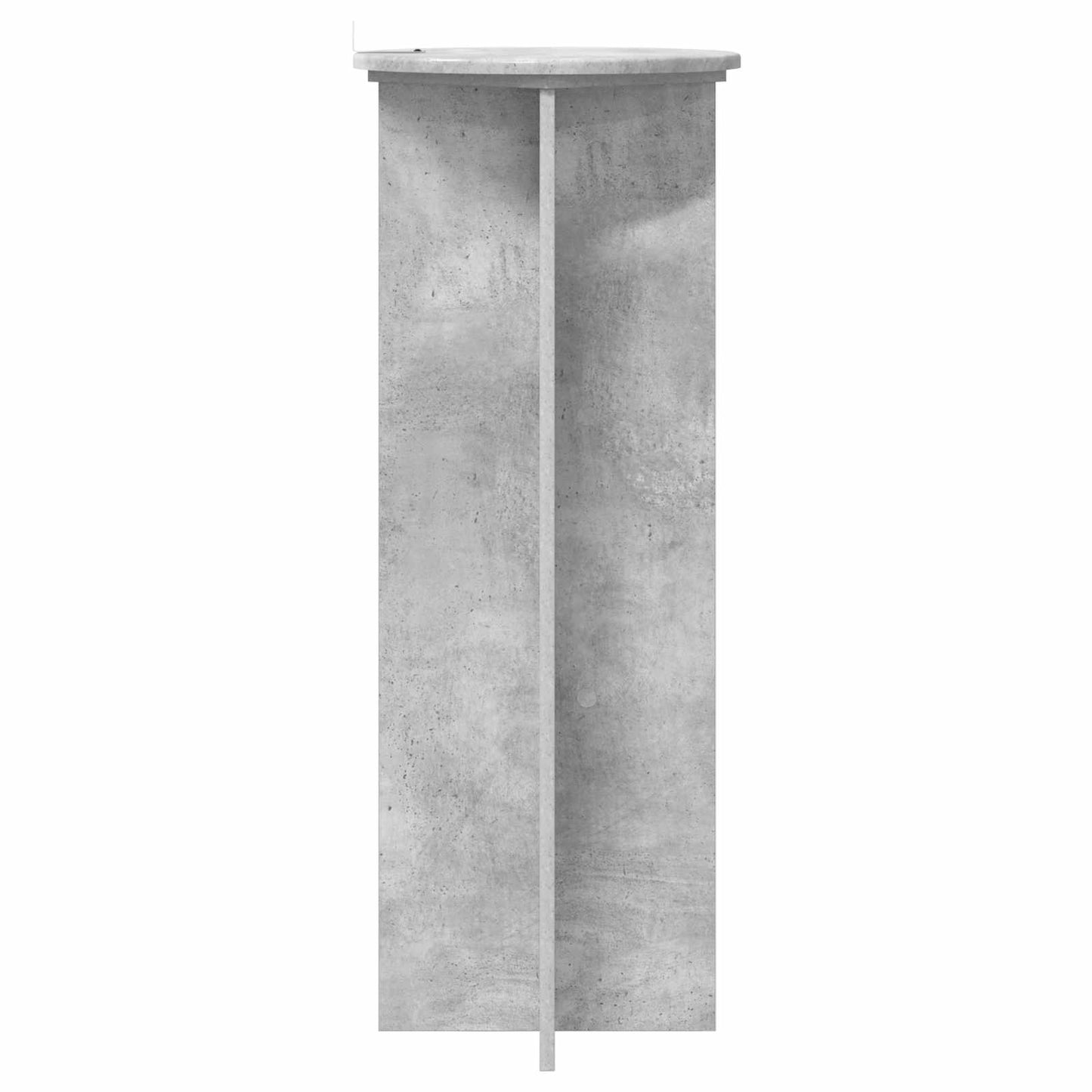 vidaXL Plant Stand 2 pcs Concrete Grey Ø40 x 100 cm Engineered Wood