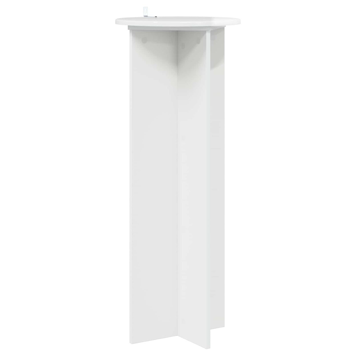 vidaXL Plant Stand 2 pcs High Gloss White Ø40 x 100 cm Engineered Wood