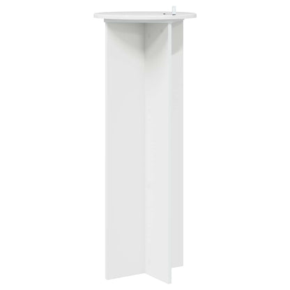 vidaXL Plant Stand 2 pcs High Gloss White Ø40 x 100 cm Engineered Wood