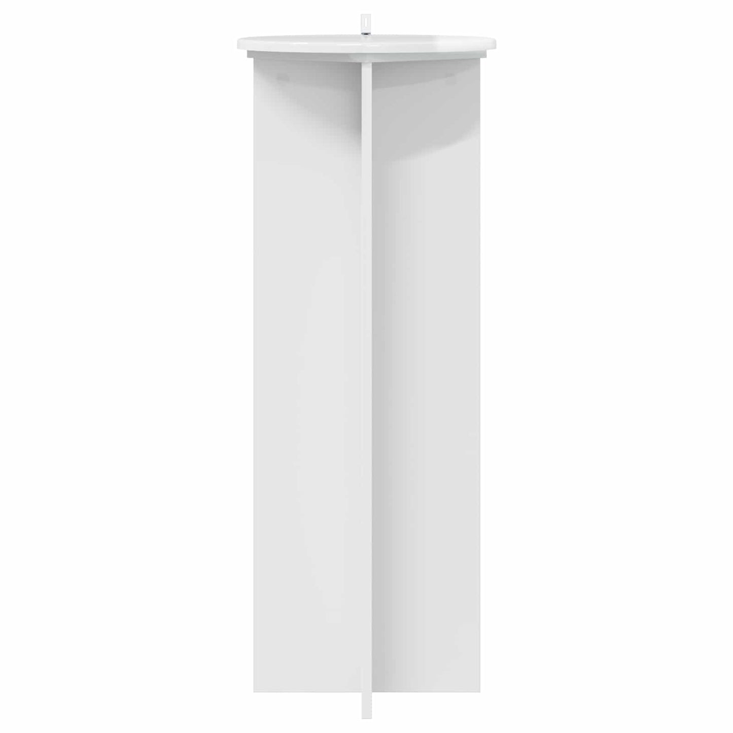 vidaXL Plant Stand 2 pcs High Gloss White Ø40 x 100 cm Engineered Wood