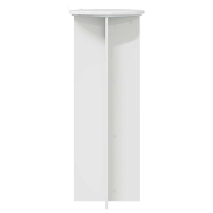vidaXL Plant Stand 2 pcs High Gloss White Ø40 x 100 cm Engineered Wood