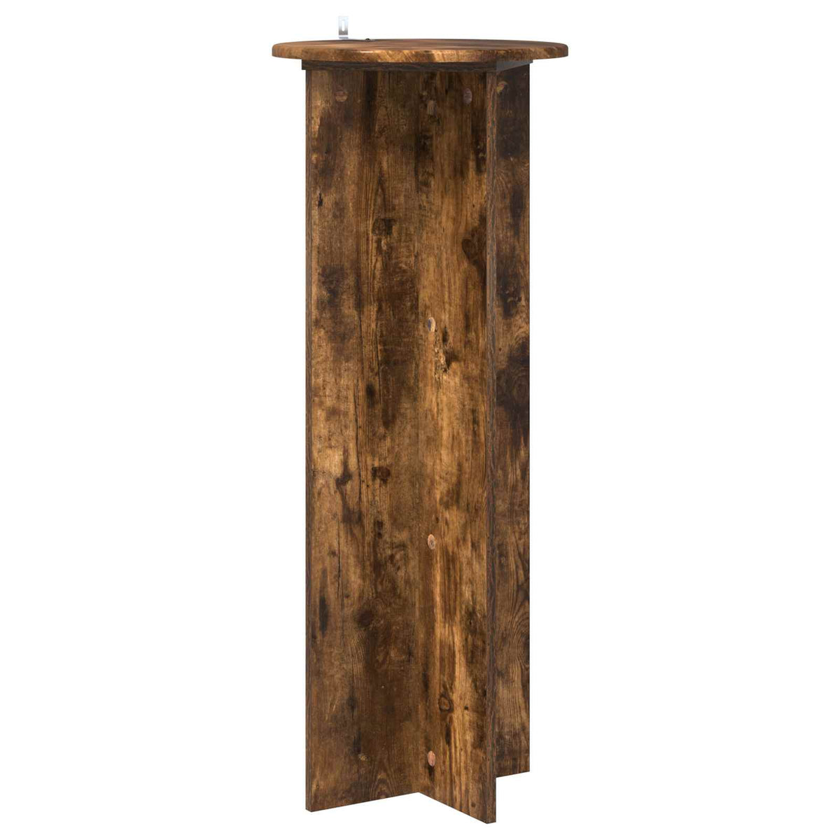 vidaXL Plant Stand 2 pcs Smoked Oak Ø40 x 100 cm Engineered Wood