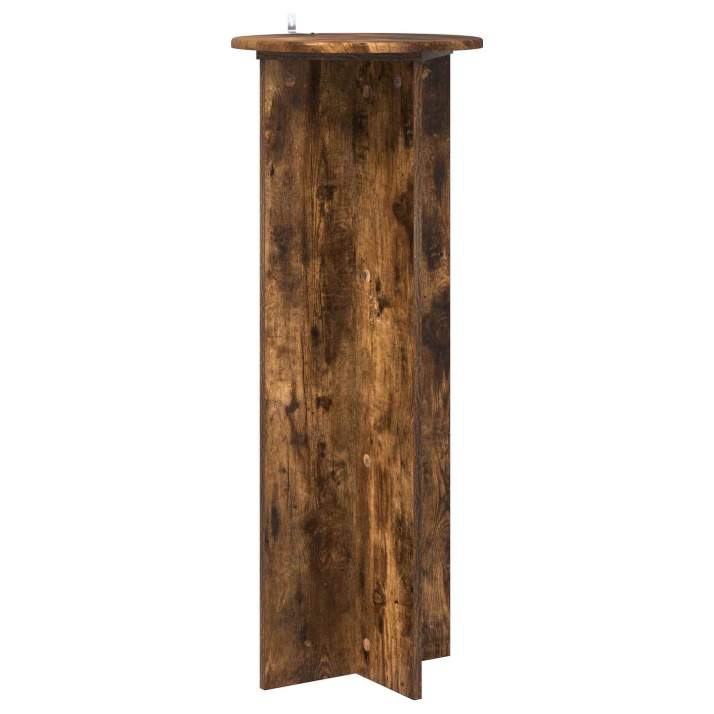 vidaXL Plant Stand 2 pcs Smoked Oak Ø40 x 100 cm Engineered Wood