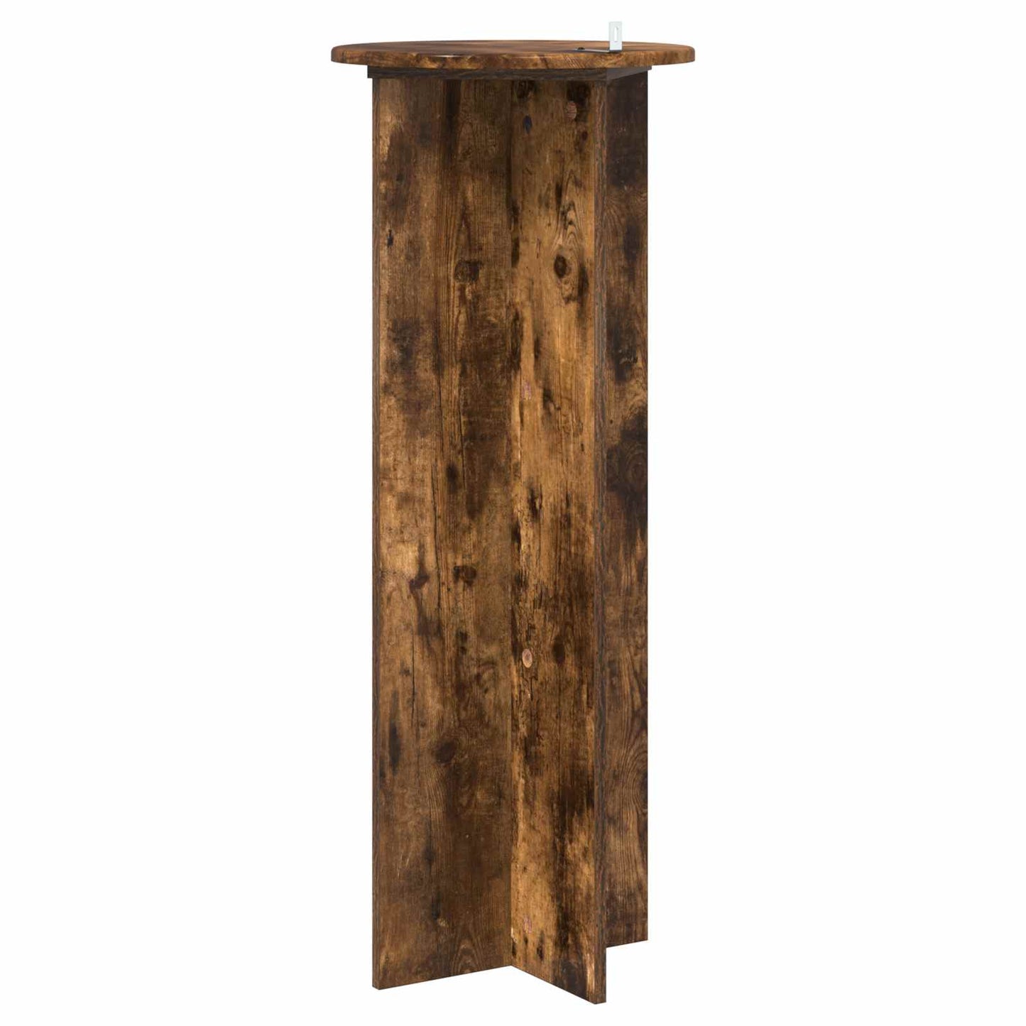 vidaXL Plant Stand 2 pcs Smoked Oak Ø40 x 100 cm Engineered Wood