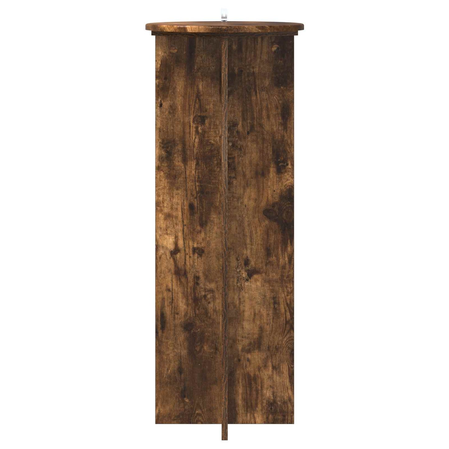 vidaXL Plant Stand 2 pcs Smoked Oak Ø40 x 100 cm Engineered Wood