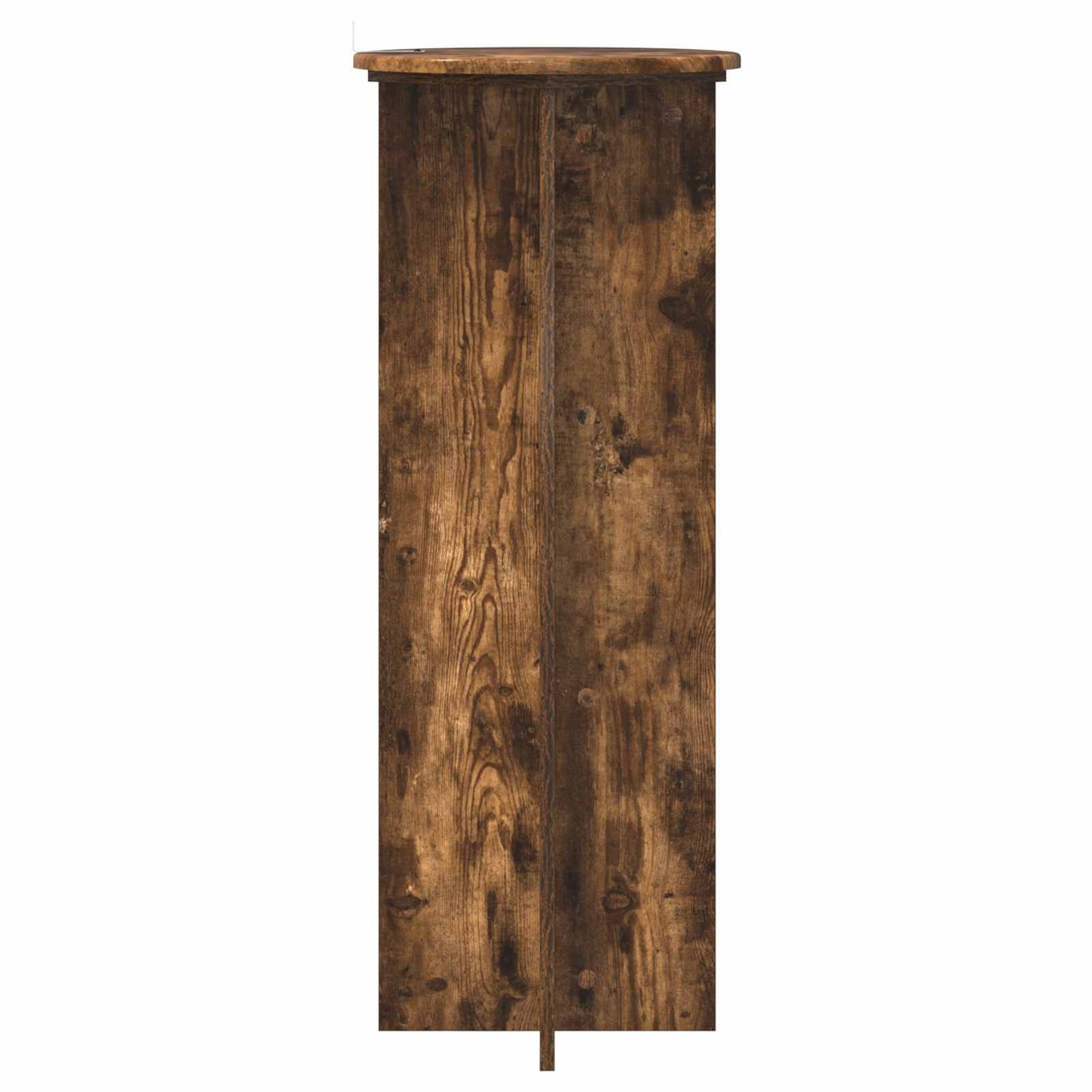 vidaXL Plant Stand 2 pcs Smoked Oak Ø40 x 100 cm Engineered Wood