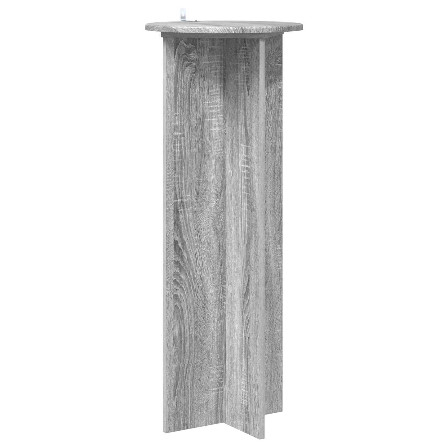 vidaXL Plant Stand 2 pcs Grey Sonoma Ø40 x 100 cm Engineered Wood