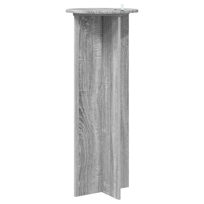vidaXL Plant Stand 2 pcs Grey Sonoma Ø40 x 100 cm Engineered Wood
