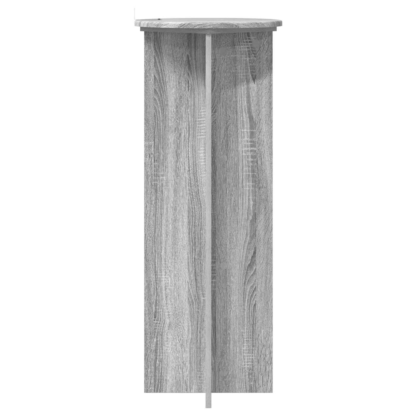 vidaXL Plant Stand 2 pcs Grey Sonoma Ø40 x 100 cm Engineered Wood