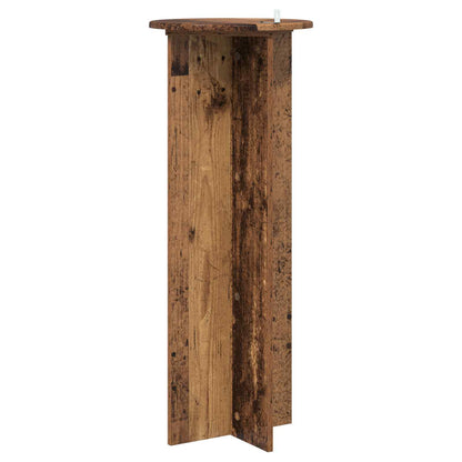 vidaXL Plant Stand 2 pcs Old Wood Ø40 x 100 cm Engineered Wood