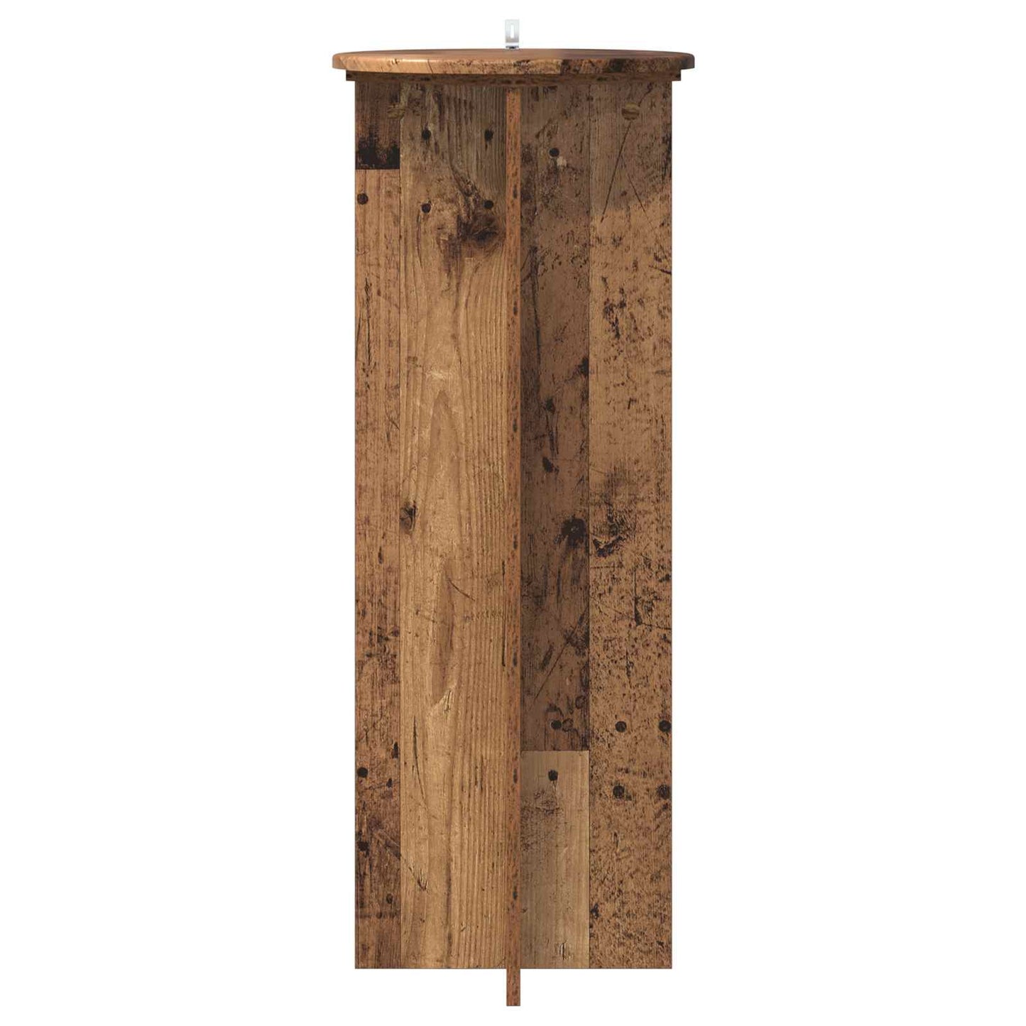 vidaXL Plant Stand 2 pcs Old Wood Ø40 x 100 cm Engineered Wood