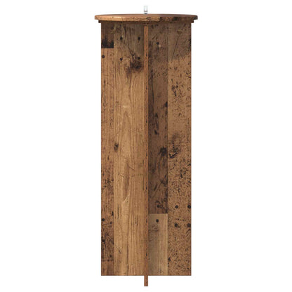 vidaXL Plant Stand 2 pcs Old Wood Ø40 x 100 cm Engineered Wood