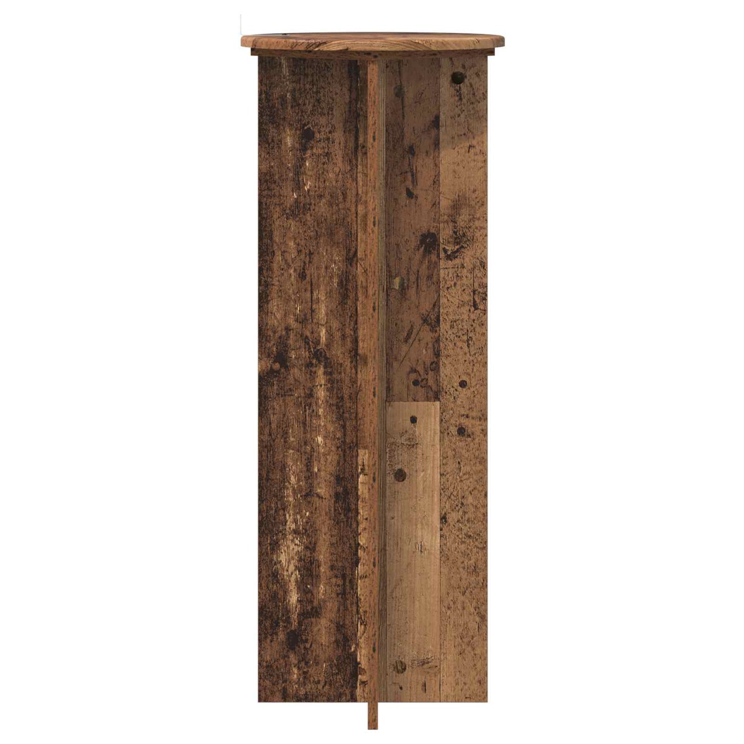 vidaXL Plant Stand 2 pcs Old Wood Ø40 x 100 cm Engineered Wood