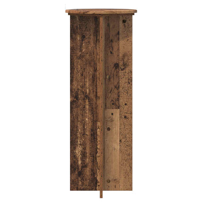 vidaXL Plant Stand 2 pcs Old Wood Ø40 x 100 cm Engineered Wood